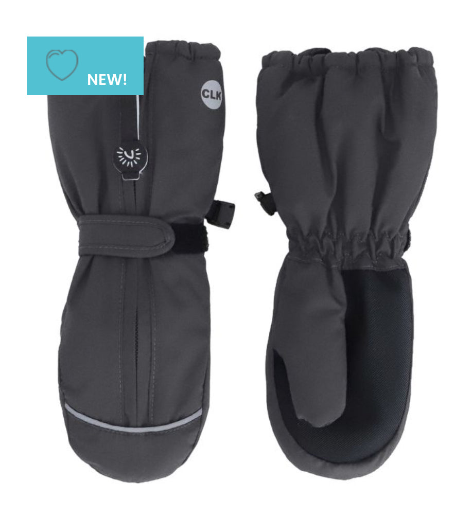 Zipper Front Waterproof Mitten (4 Colour Options)-Calikids
