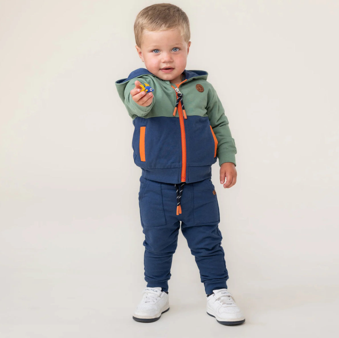 Baby Boy Green Hooded Jacket-Nano