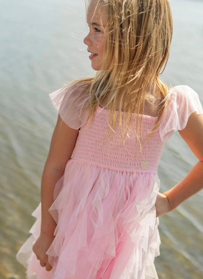 Pink Tulle Party Dress-Souris Mini