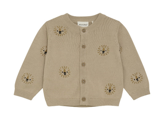 Lion Knit Organic Cardigan -Minymo