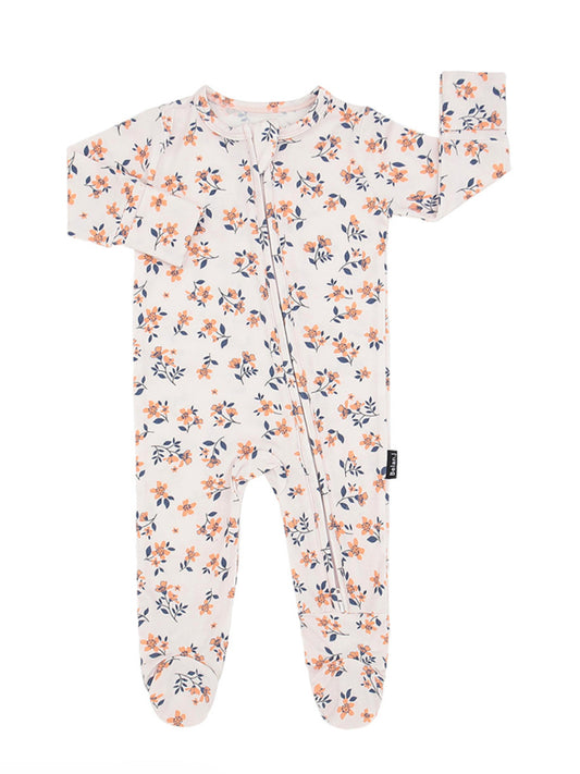 Peachy Blossom Baby Footed Sleeper-Belan.J