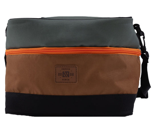 Brown and Green Lunch Bag-Nano