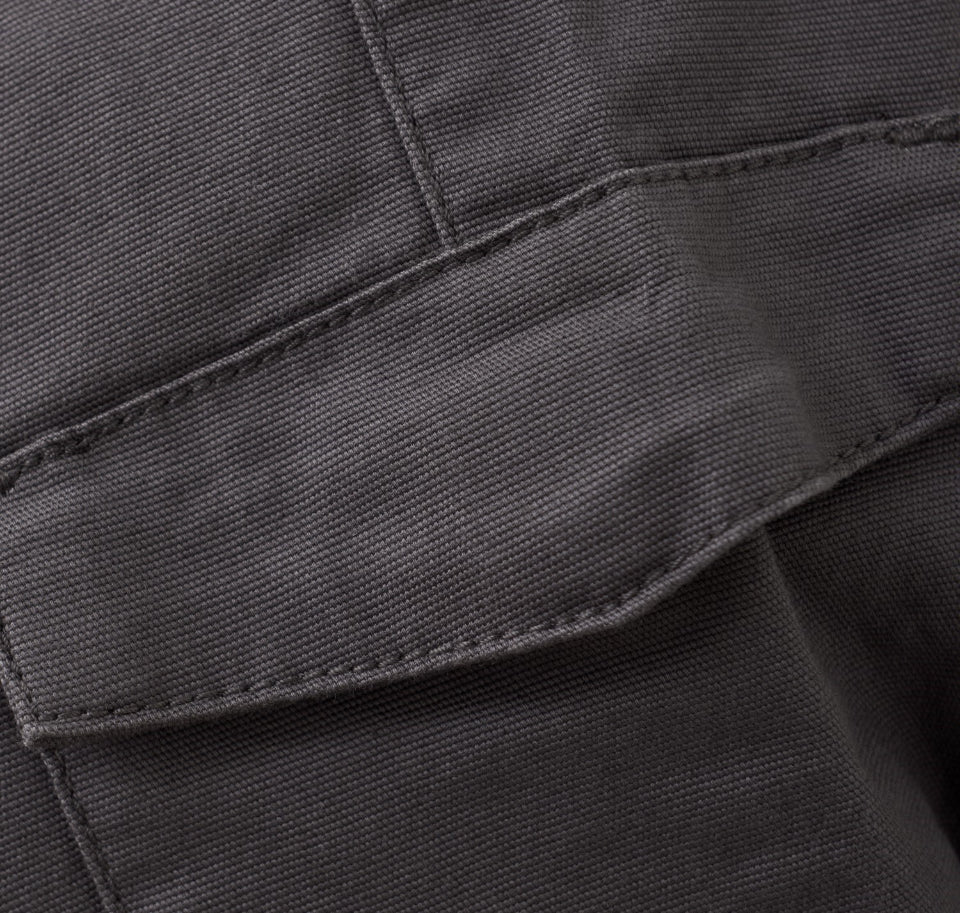 Grey Canvas Cargo Pants- Minymo