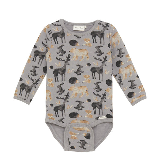Woodland Friends Organic Cotton Body Suit-Minymo