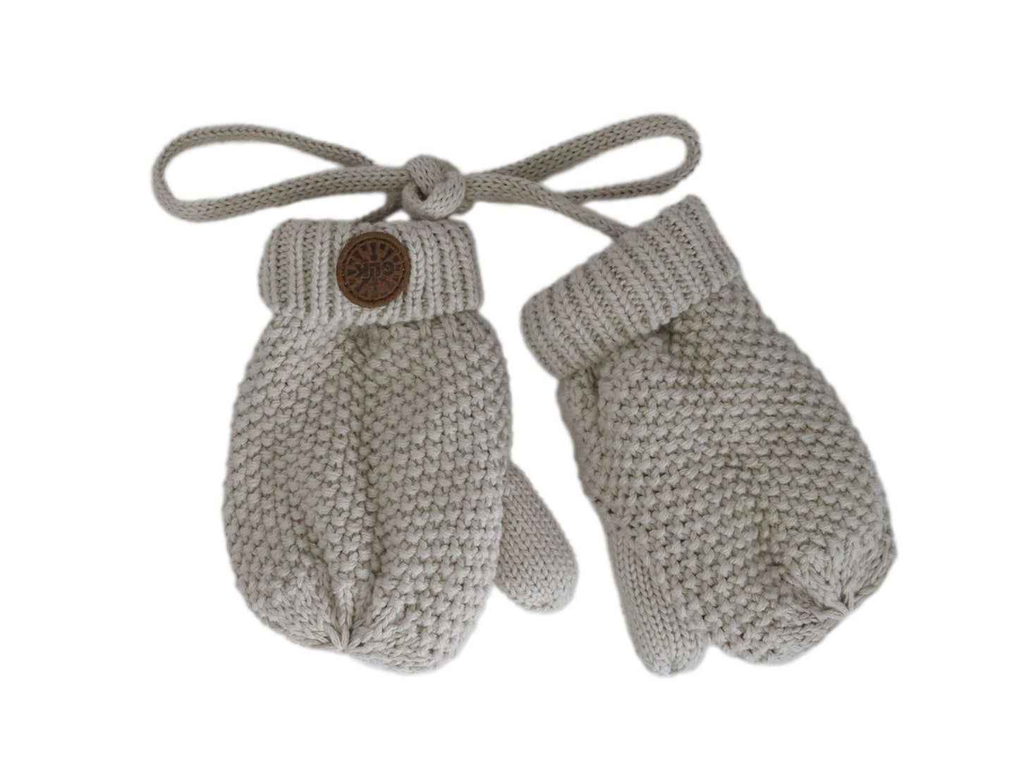 Cotton Lined Knit Mittens-Calikids