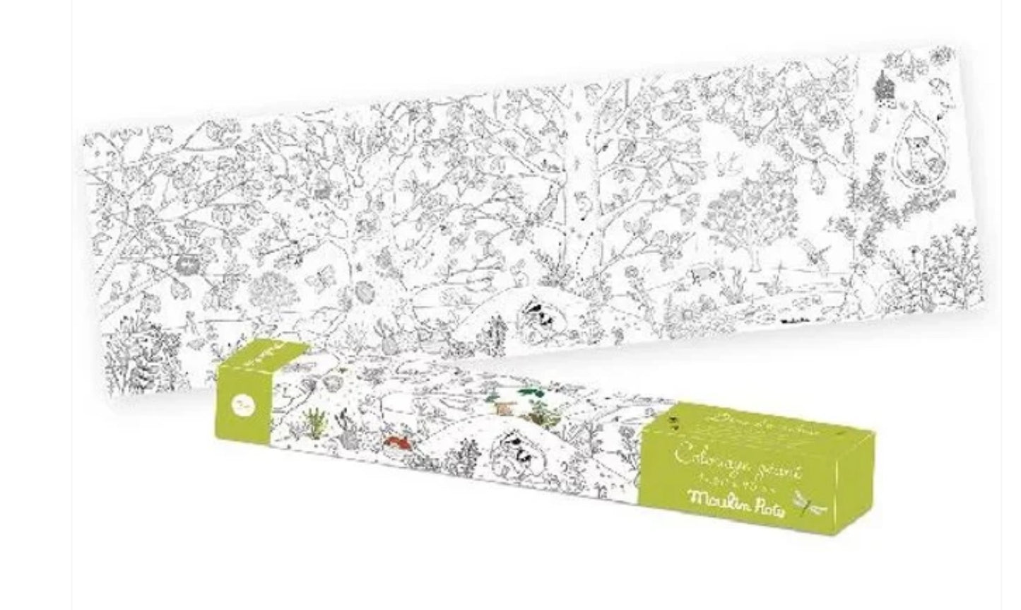 Giant Botanical Colouring Poster-Moulin Roty