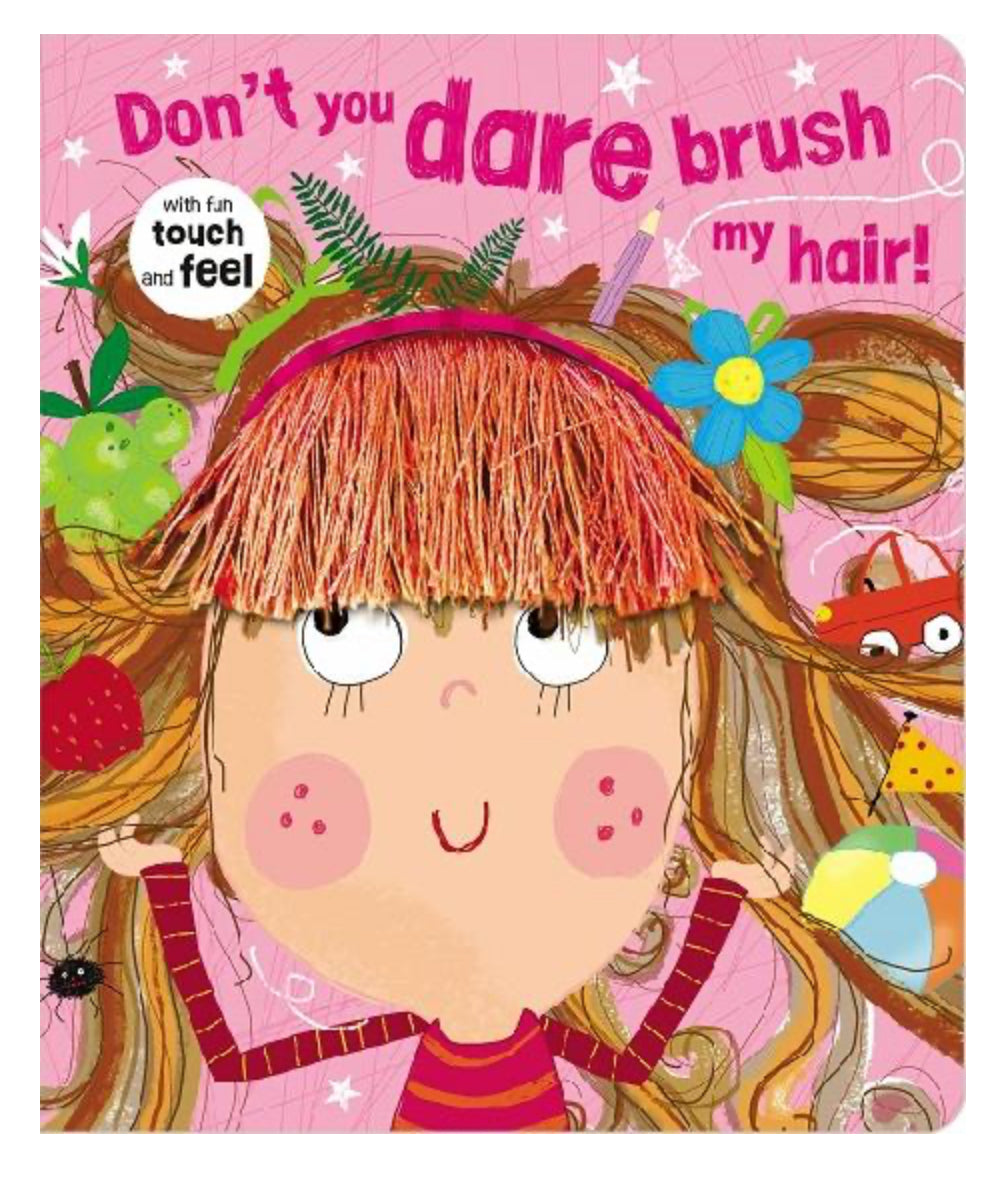 Hair brushing book, kids book, board book,