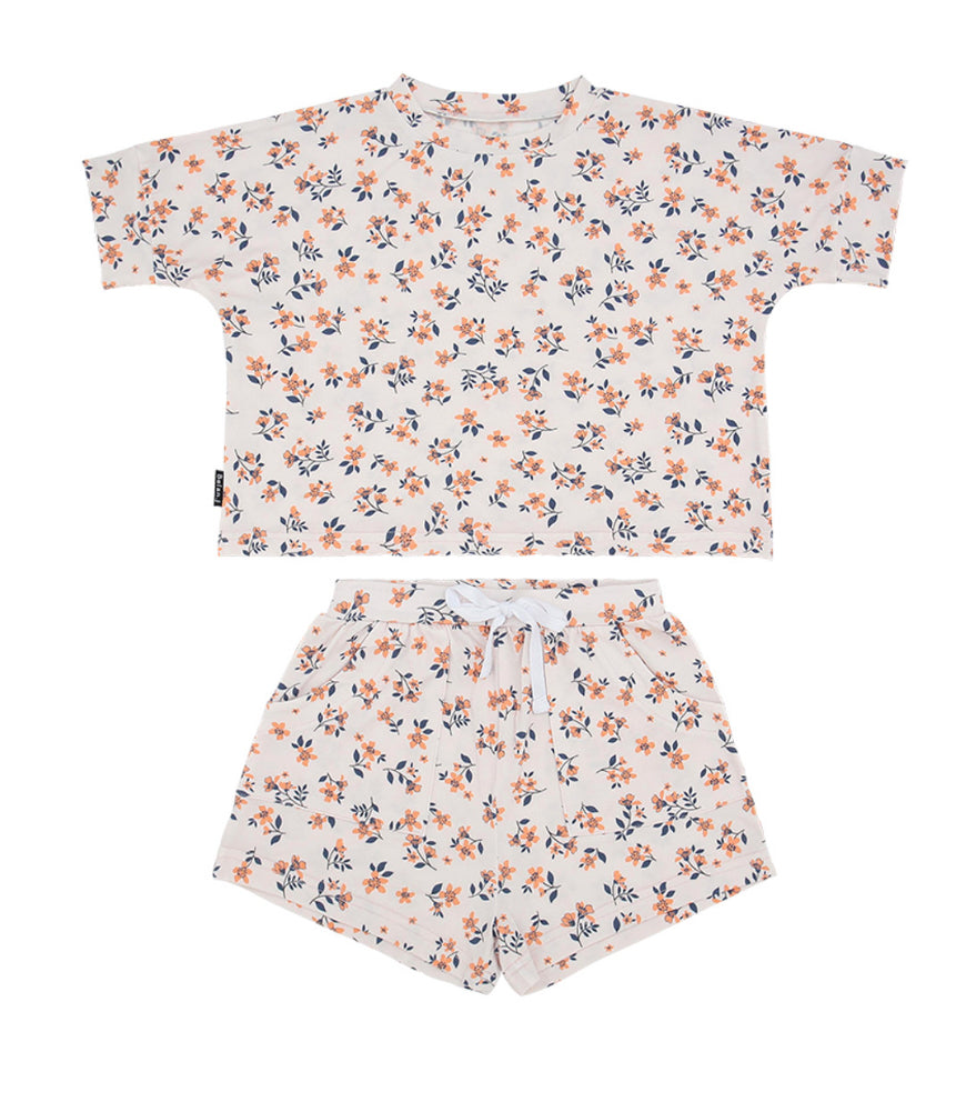 Peachy Blossom Baggy Top and Short Set-Belan.J