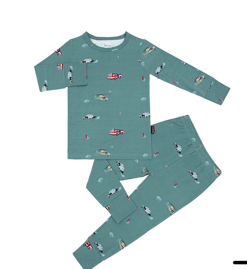 Blue Cars PJ Set-Belan.J