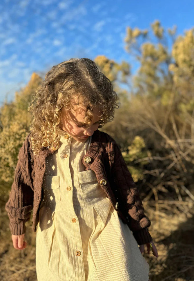 Evelyn Cable Knit 100% Cotton Sweaters 2 Colours