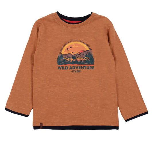Brown Adventure Long Sleeve Shirt-Nano