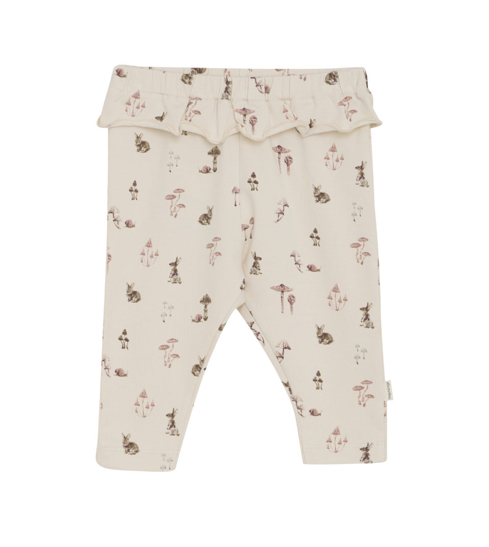 Mushroom Print Organic Cotton Pants -MinyMo-