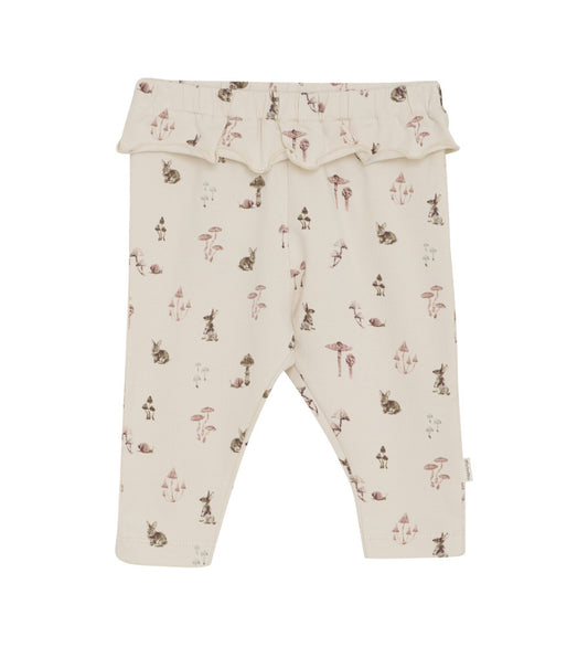 Mushroom Print Organic Cotton Pants -MinyMo-