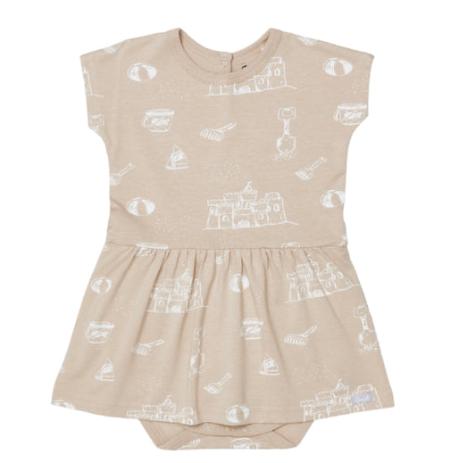 Sandbox Neutral Kimono Sleeve  Romper Dress-Coccoli