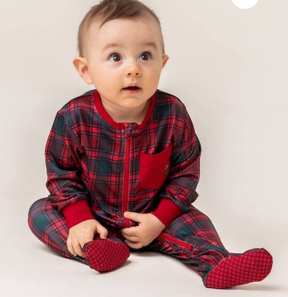 Nano Red Plaid Sleepers