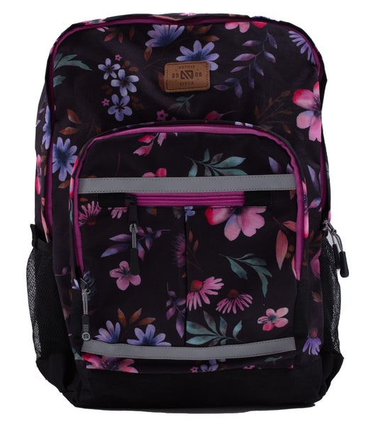Black and Purple   Floral Backpack-Nano