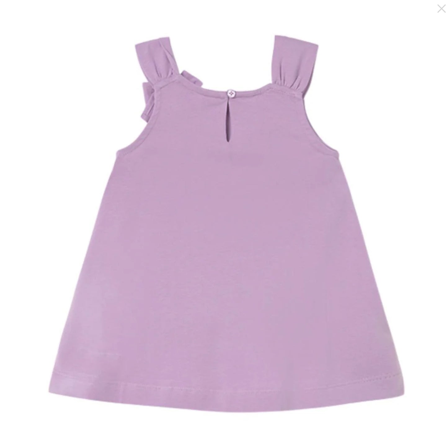 3D Flower and Insect Lilac Tunic Dress-Mayoral