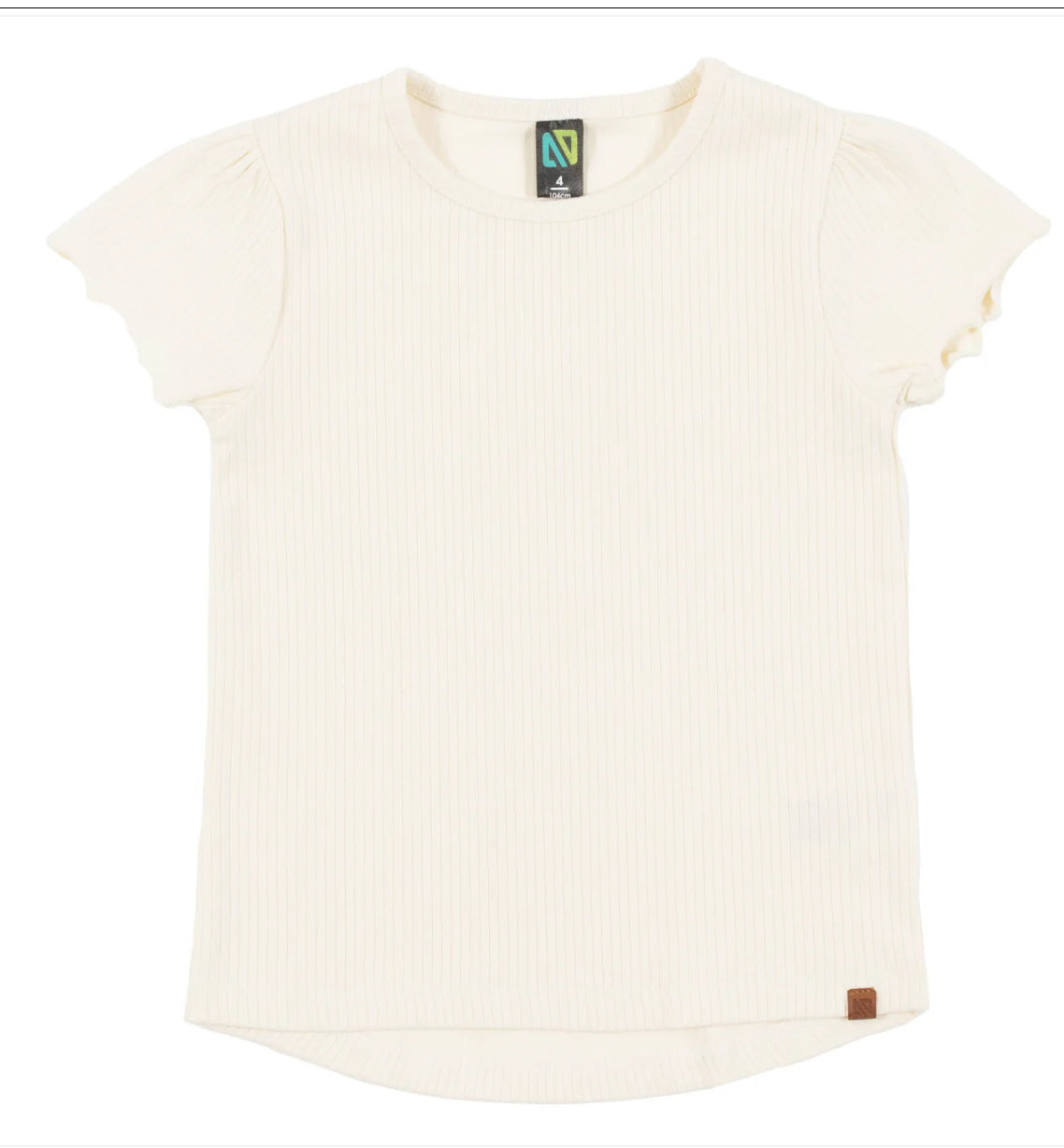 Ribbed Ivory T-shirt - Nano