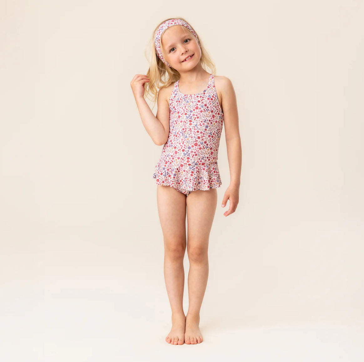 Ivory One Piece UV Swimsuit-Nano
