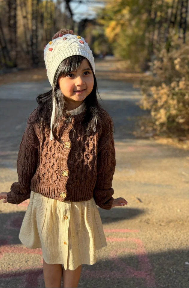 Evelyn Cable Knit 100% Cotton Sweaters 2 Colours