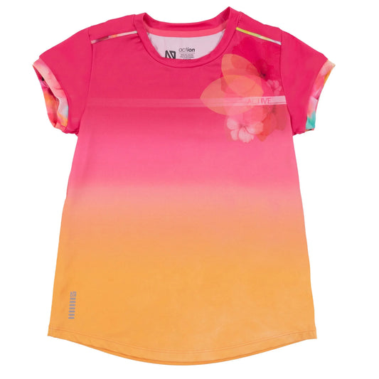 Pink  Athletic Tishirt Girls Nano