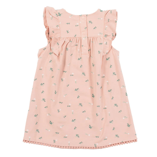 Blush Floral Print Dress Baby. -Nano
