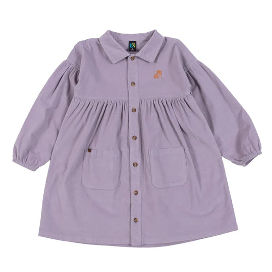 Soft Mauve Corduroy Tunic Dress -Nano