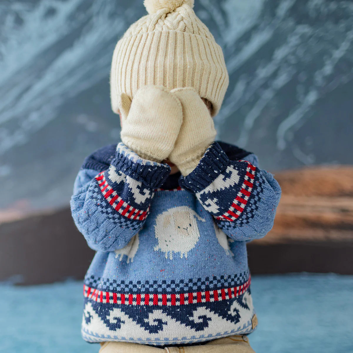 Navy Sheep Sweater -Souris Mini