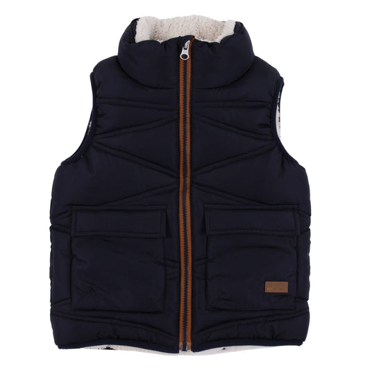 Quilted Vest with Fur Lining -Nano