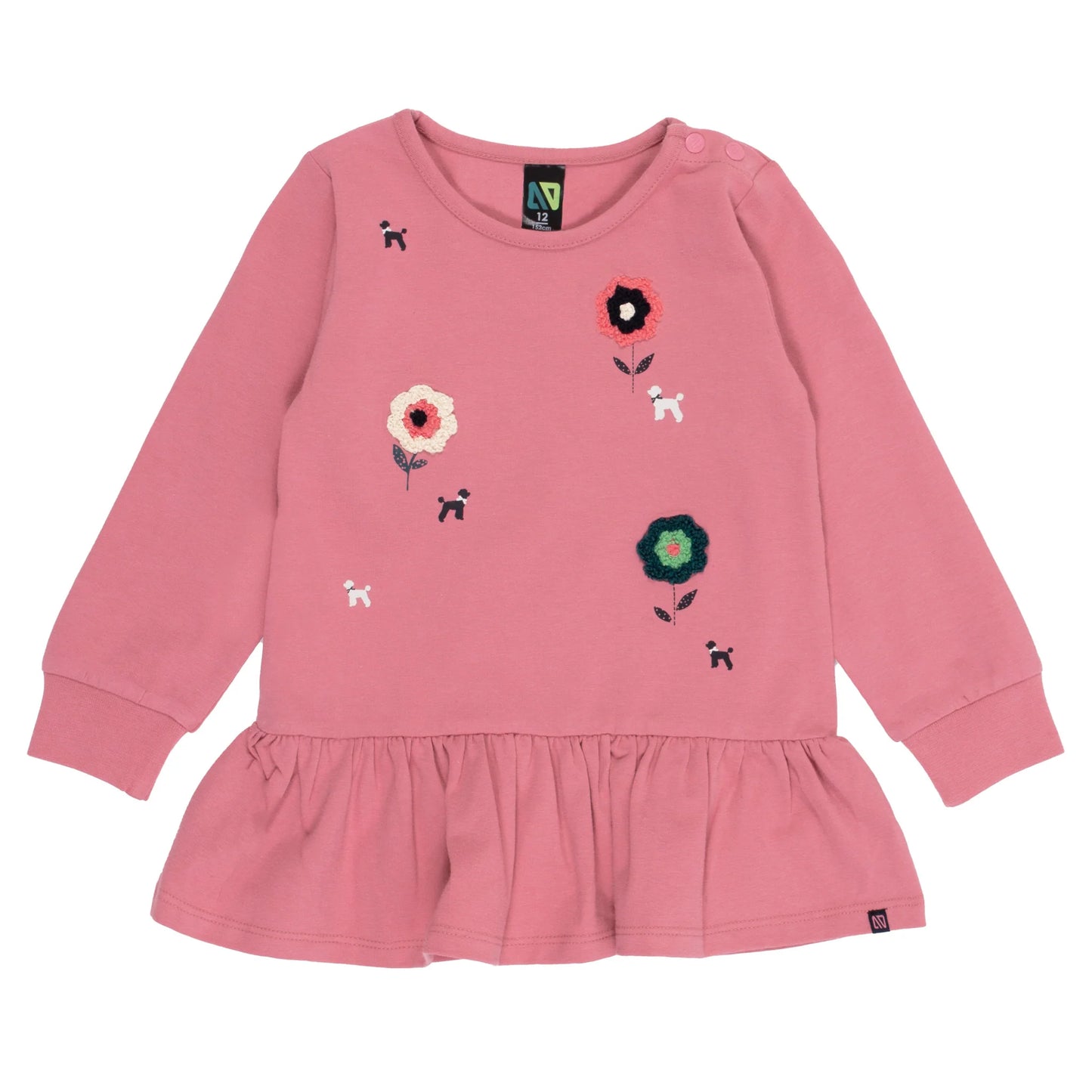 Rose Ruffled Tunic and Tight Set Baby Girl-Nano