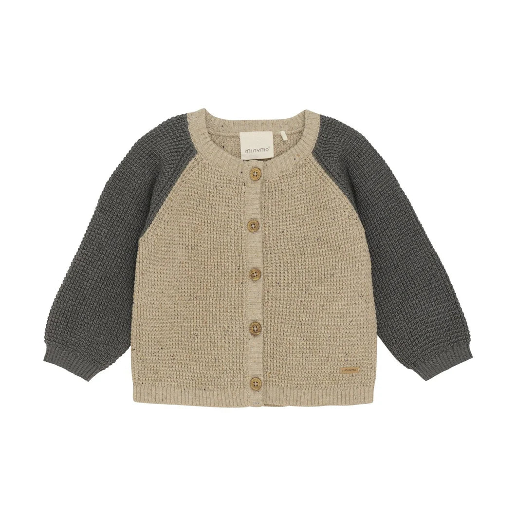 Baby Boy Cardigan in Soft Knit -Minymo