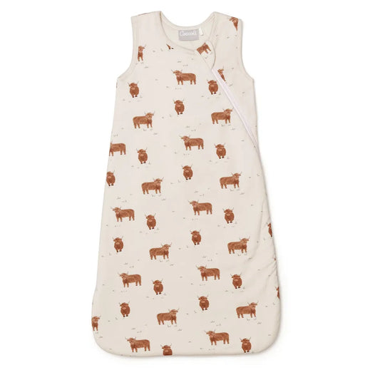Highland Cow Sleep Sack 0.5 Tog Coccoli