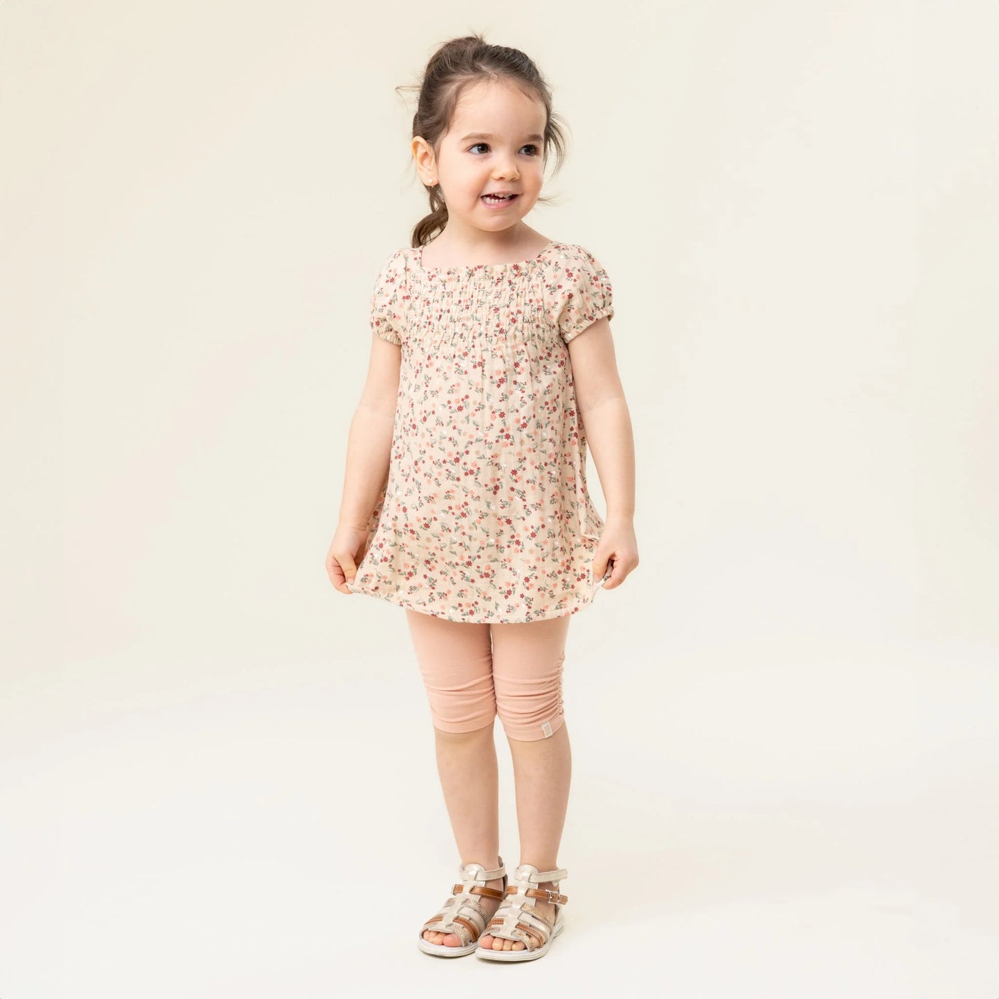 Vintage Floral Print Dress Baby. -Nano