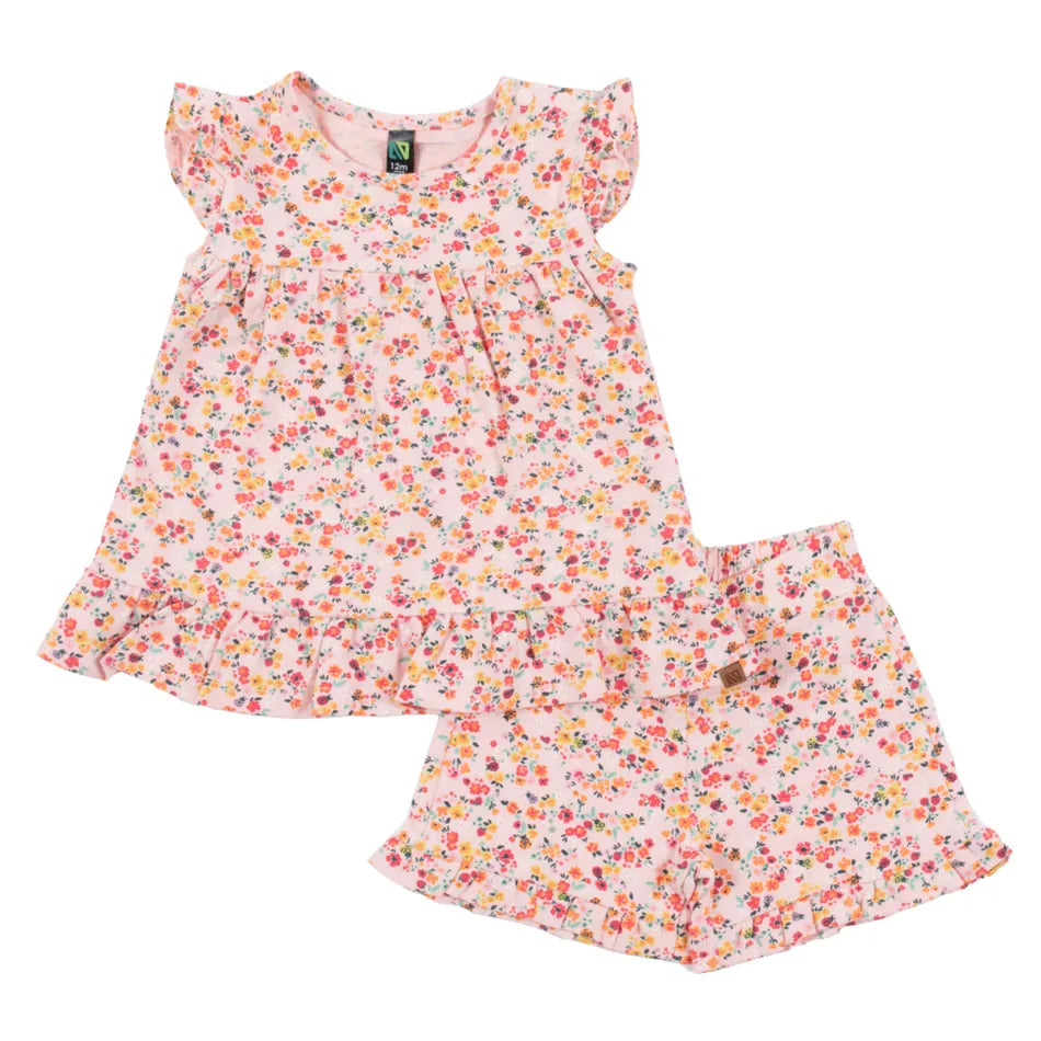 Vintage Floral Baby 2 pc Short Set Nano