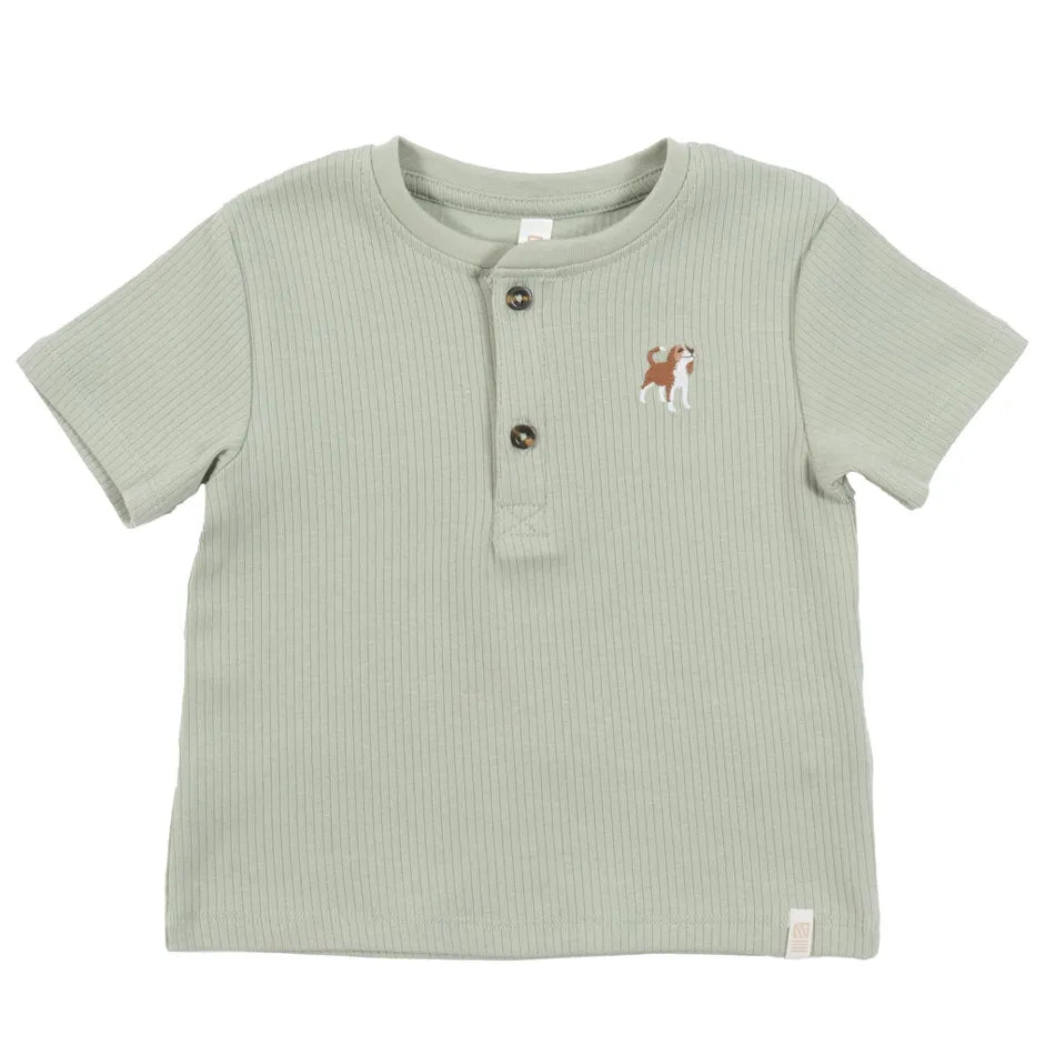 Sage Knit Baby Shirt-Nano