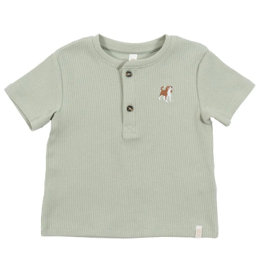 Sage Knit Baby Shirt-Nano