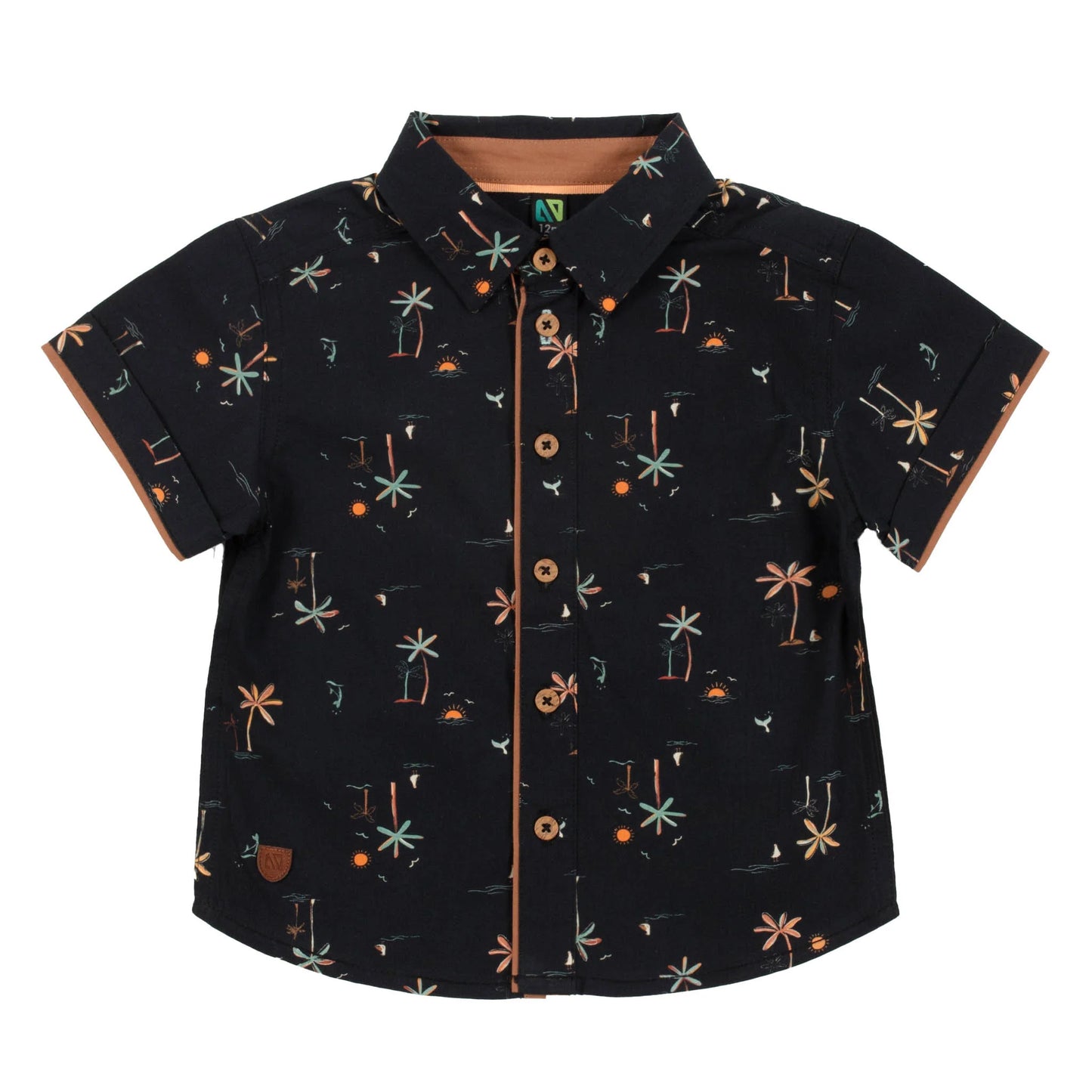 Black Palm Trees Shirt -Nano