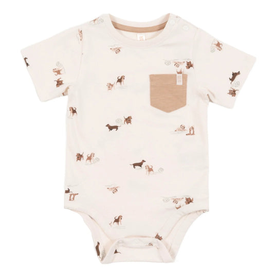 Cream Baby Dog Onesie-Nano