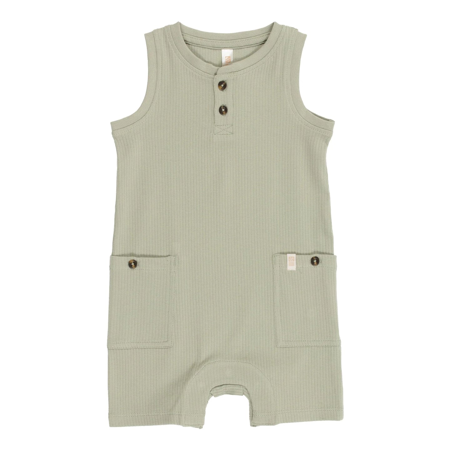 Sage Ribbed Romper Nano