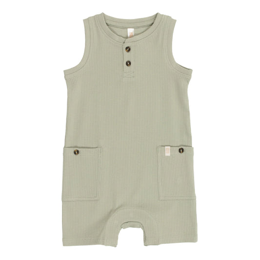 Sage Ribbed Romper Nano