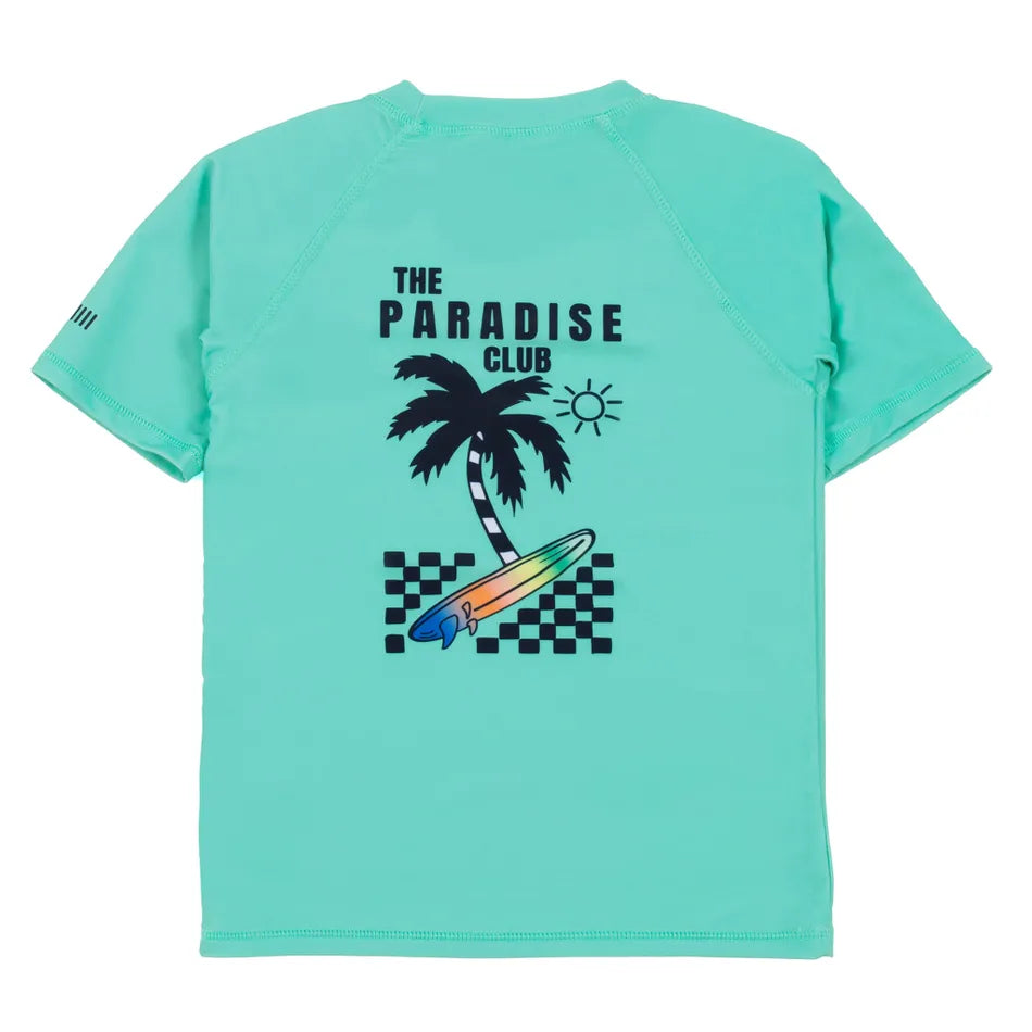 Blue Rash Guard T Shirt Short Sleeve - Nano