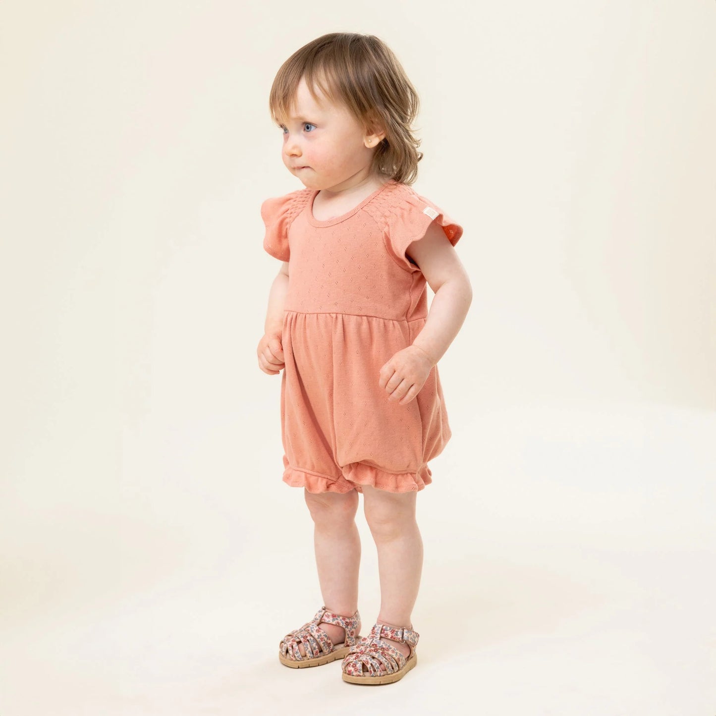 Rose Knit Baby Romper-Nano