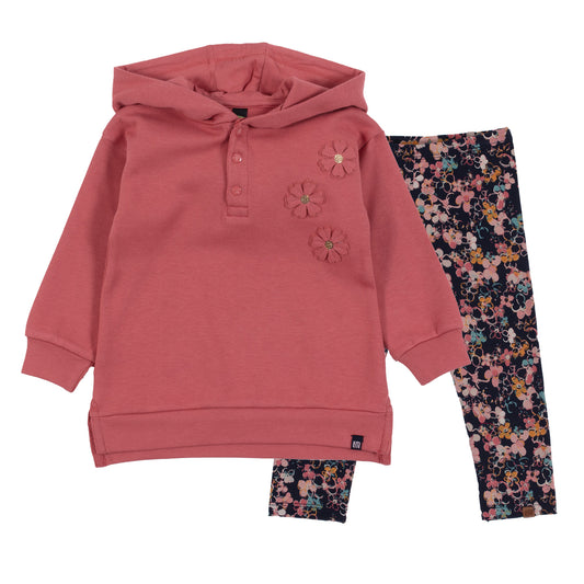 Coral  Baby Hoodie with Matching Tights -Nano