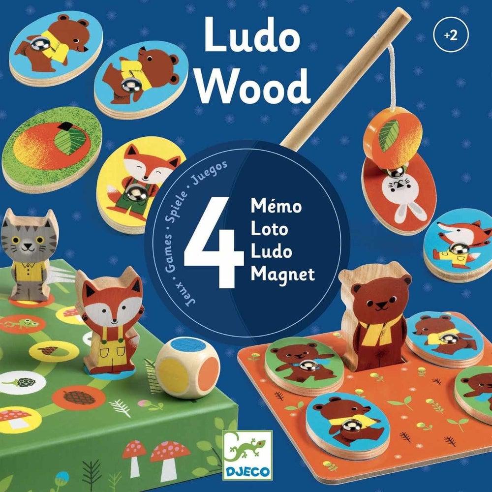 Ludo Wood -4 Games Set -Djeco
