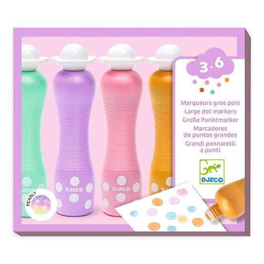 Large Dot Markers- Pearly-Djeco