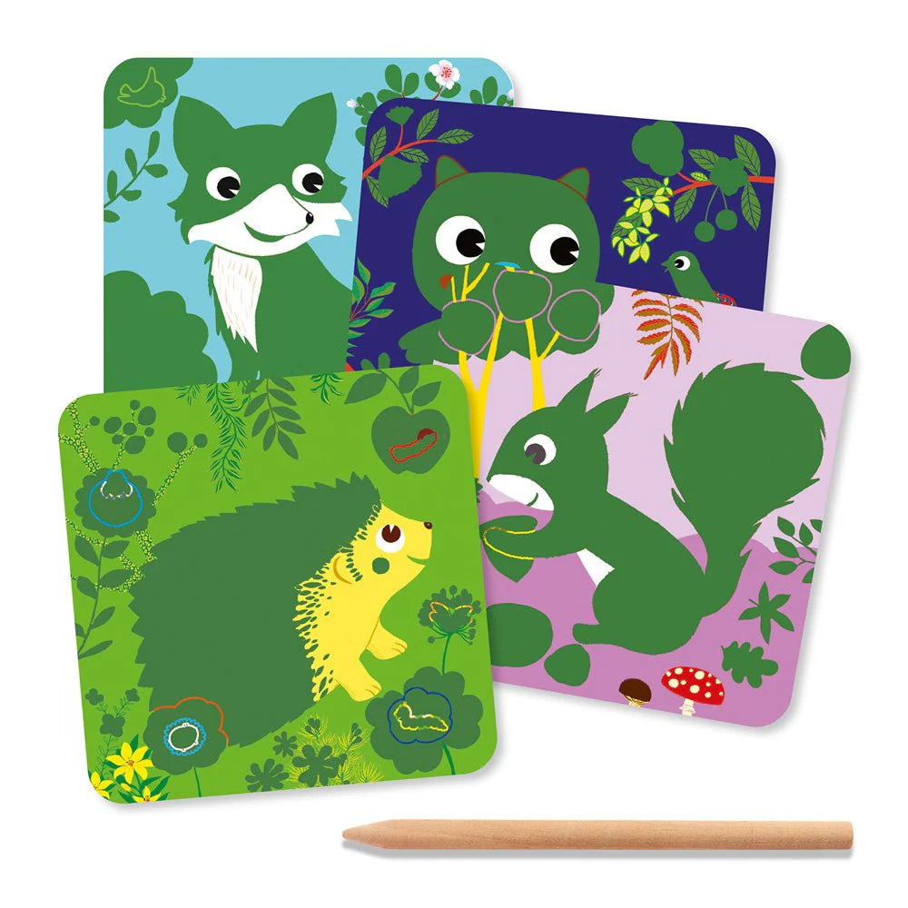 Scratch Cards-Country Creatures-Djeco