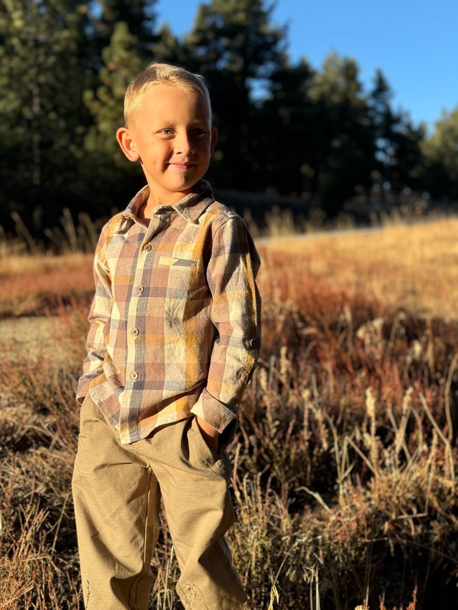 Tan and Black Plaid Atwood Shirt - Me and Henry
