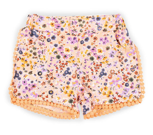 Baby girl shorts, floral shorts,