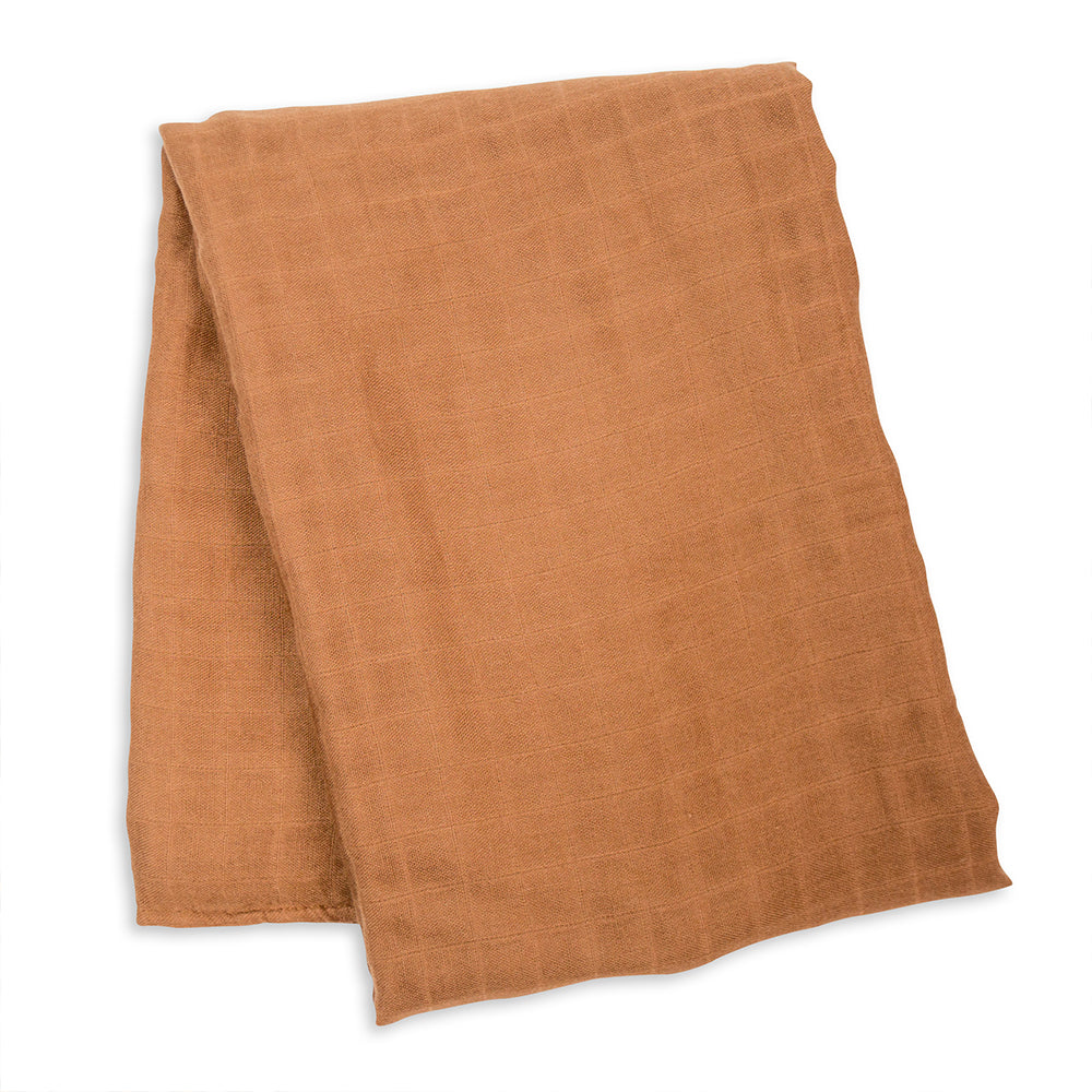 camel blanket, muslin blanket, lulujo