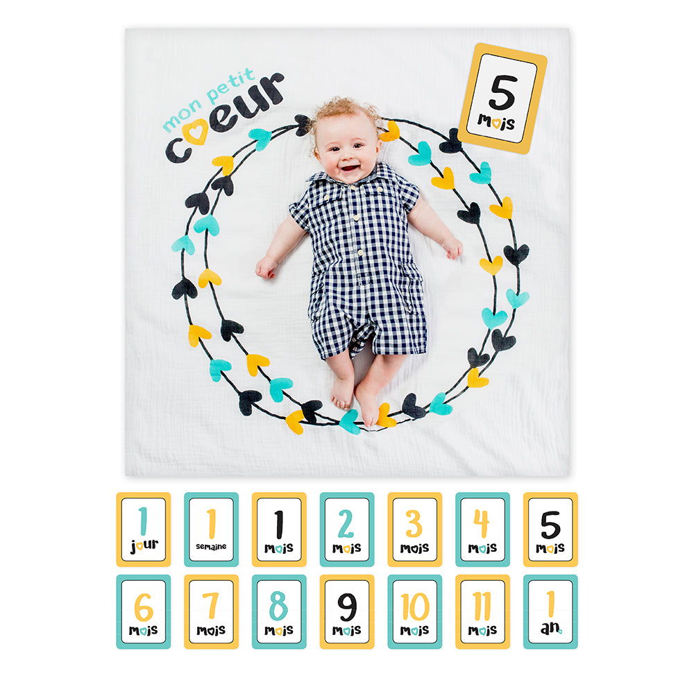 Baby’s First Year Milestone Blankets-Lulujo